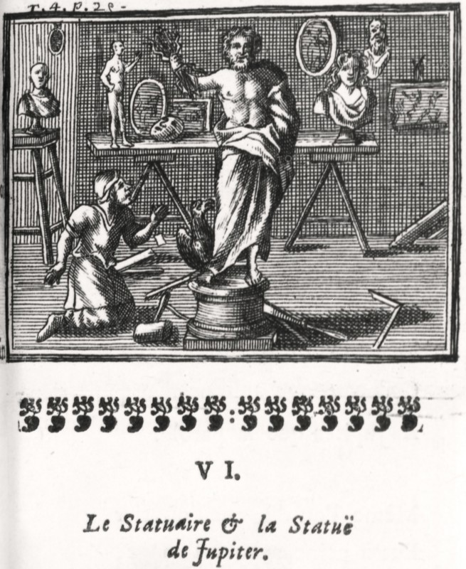 Le Statuaire et la statue de Jupiter