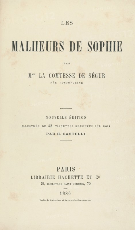 Sophie's Misfortunes, by Countess of Ségur