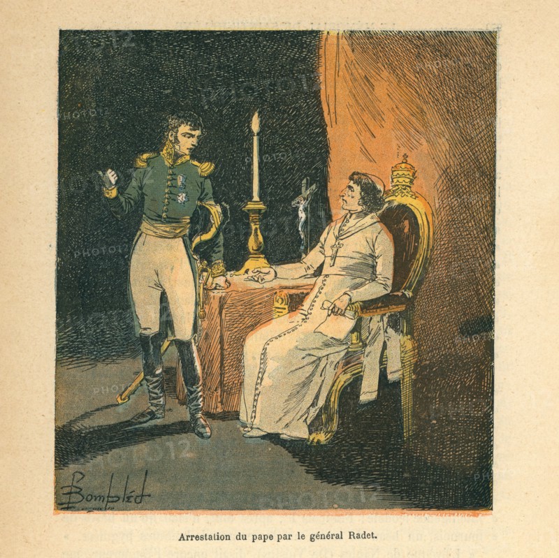 Arrestation du Pape Pie VII en 1809