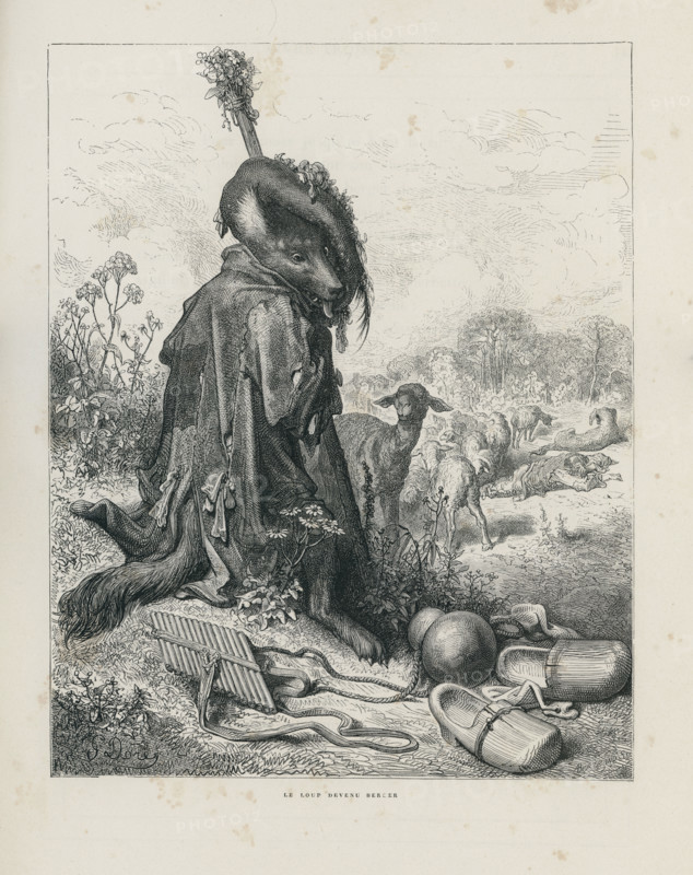 Fable "Le Loup devenu berger"