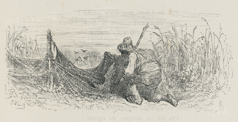 Fable "L'Oiseleur, l'autour et l'alouette"