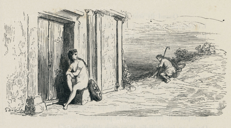 Fable "L'Homme qui court après la Fortune, et l'Homme qui l'attend dans son lit"
