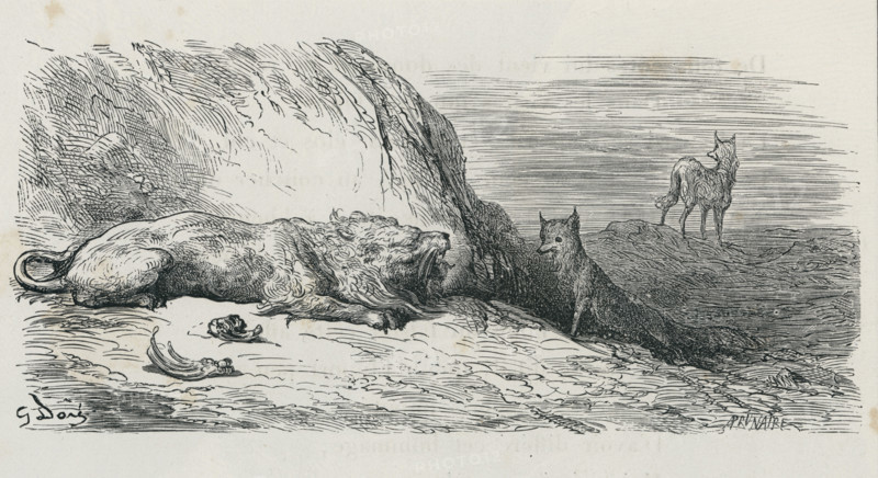 Fable "Le Lion, le loup et le renard"