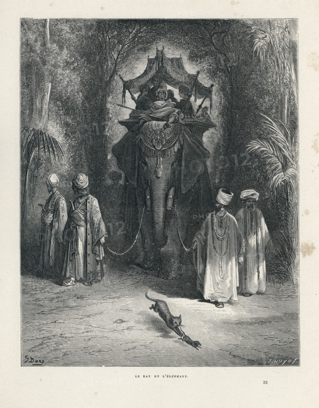 Fable "Le Rat et l'éléphant"