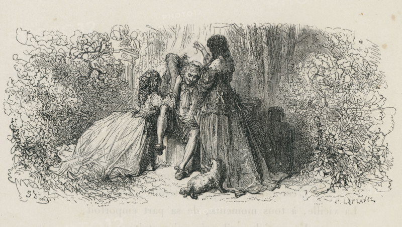Fable "L'Homme entre deux âges et ses deux maîtresses"