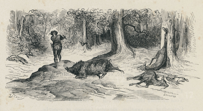 Fable "Le Loup et le chasseur"