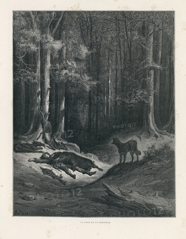 Fable "Le Loup et le chasseur"