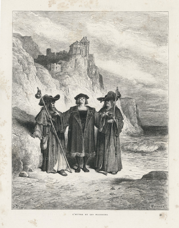 Fable "L'Huitre et les plaideurs"