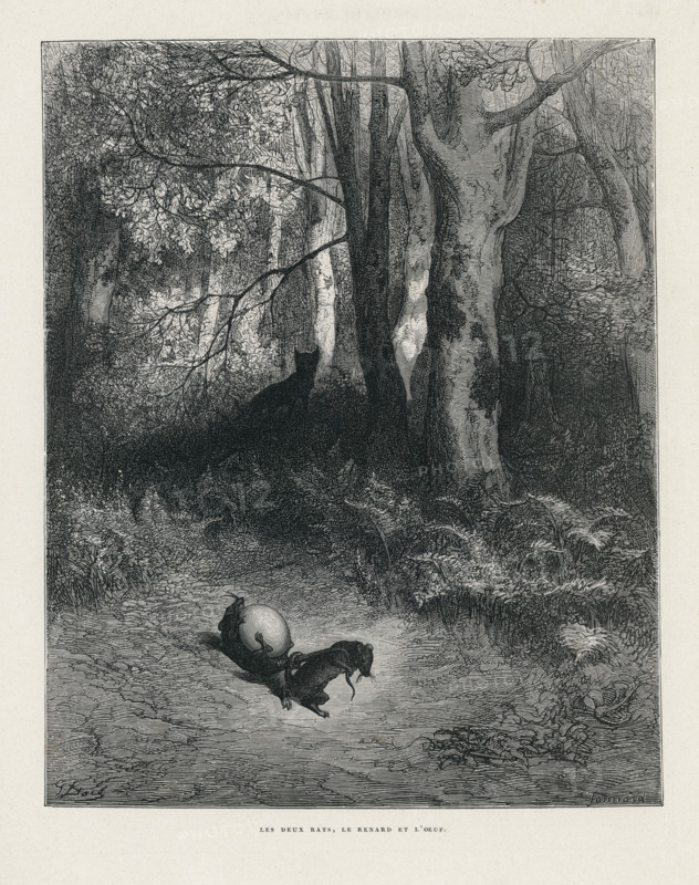 Fable "Les Deux rats, le renard et l'oeuf"