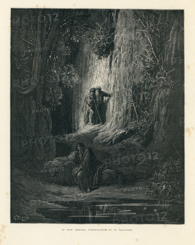 Fable "Le Juge arbitre, l'Hospitalier et le Solitaire"