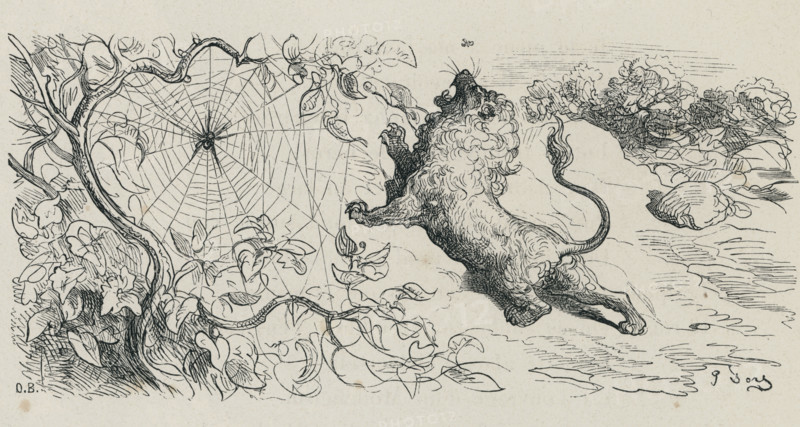 Fable "Le Lion et le Moucheron"