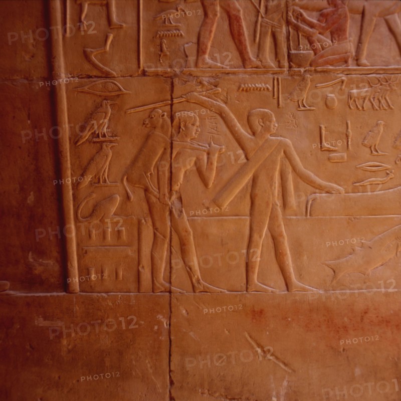 Saqqarah, mastaba de Kagemni, passage du gué