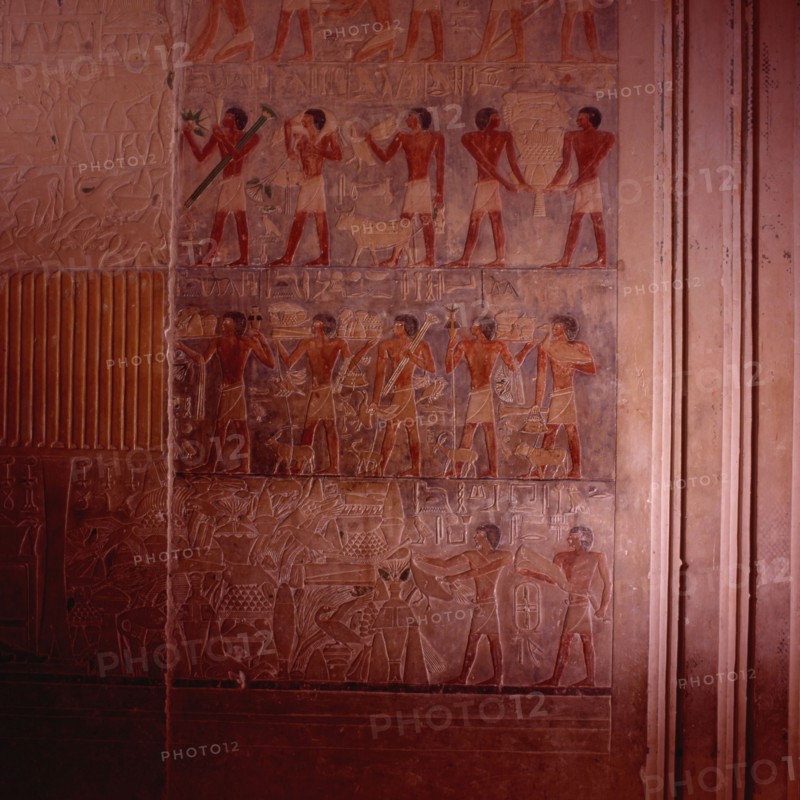 Sakkara, mastaba of Ptahhotep, offering scene