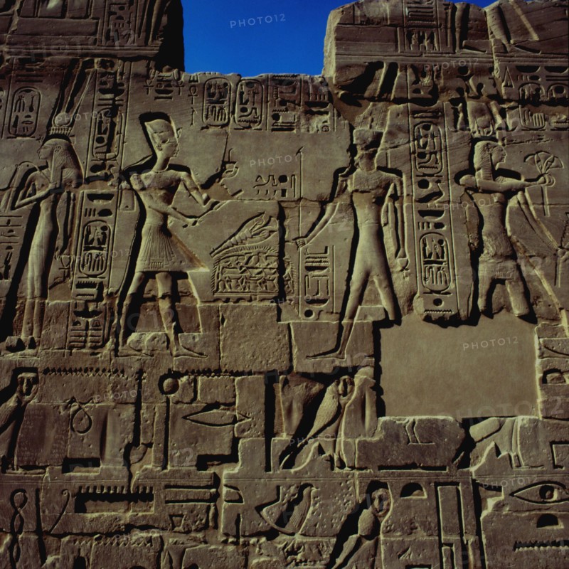 Karnak, South wall of the temple of Amon-Ra