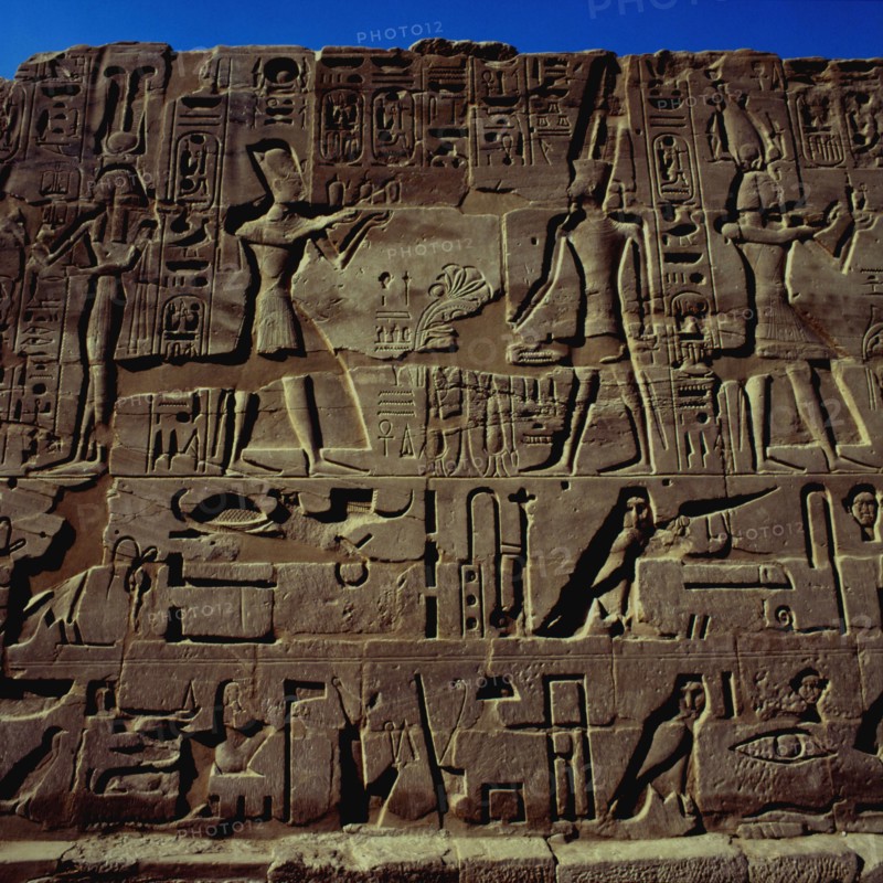 Karnak, South wall of the temple of Amon-Ra