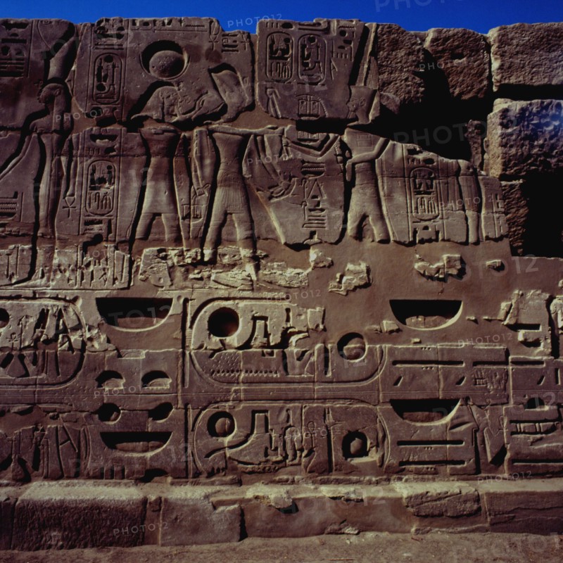 Karnak, South wall of the temple of Amon-Ra