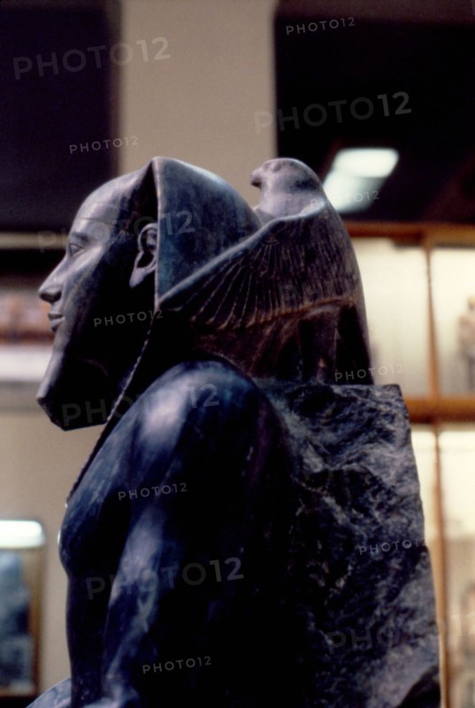 Khephren, with the falcon in protection on his neck