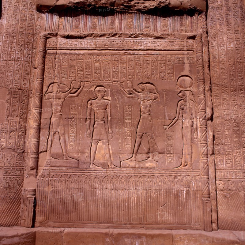 Esna, Bas-relief from the temple façade