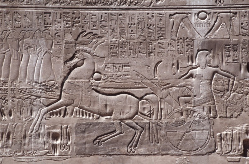 Karnak, mur extérieur de la salle hypostyle, Bataille de Kadesh