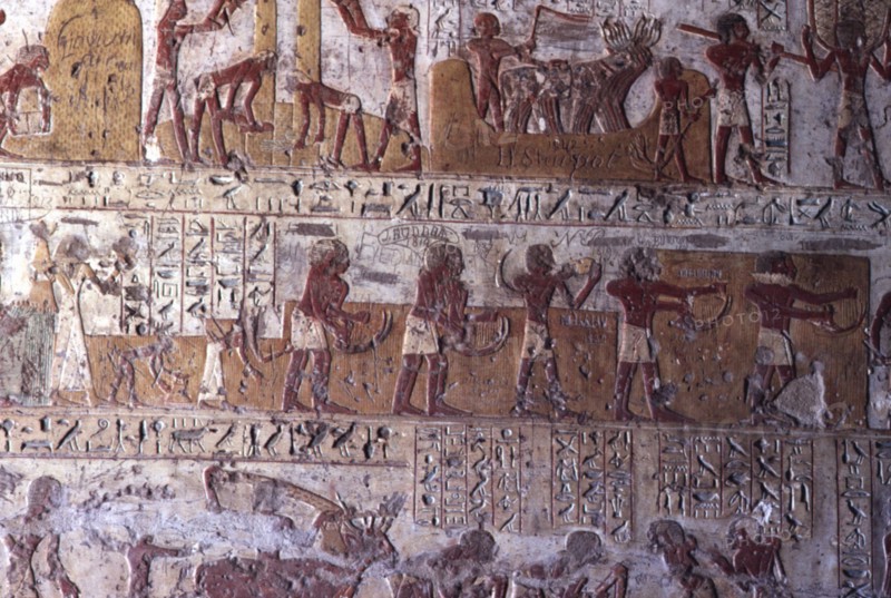 El Kab, Tombe de Pahéri, Scènes de travaux agricoles