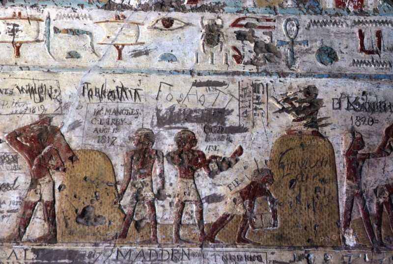El Kab, Tombe de Pahéri, Scènes de travaux agricoles