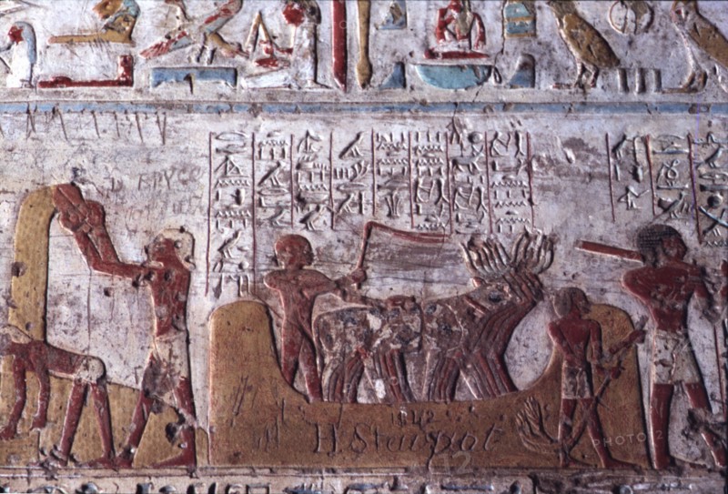 El Kab, Tombe de Pahéri, Scènes de travaux agricoles