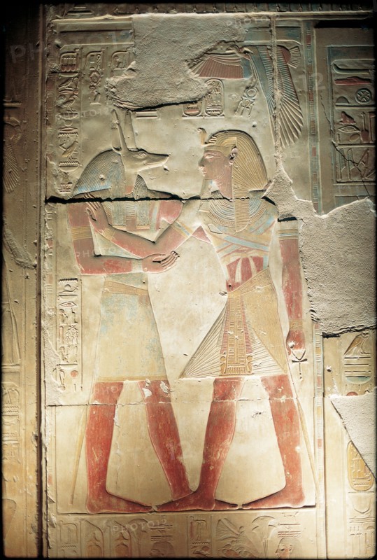 Abydos, Le Pharaon fraternise avec Anubis