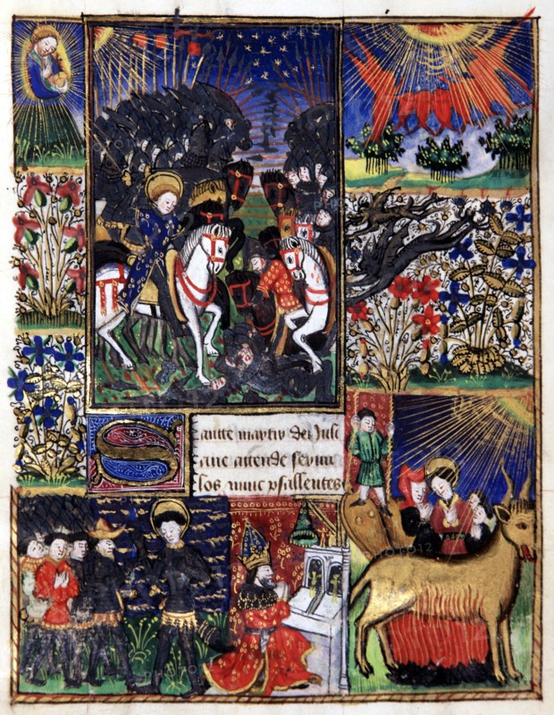 Manuscript of the Hours of Rohan-Montauban : Cynegetic scene