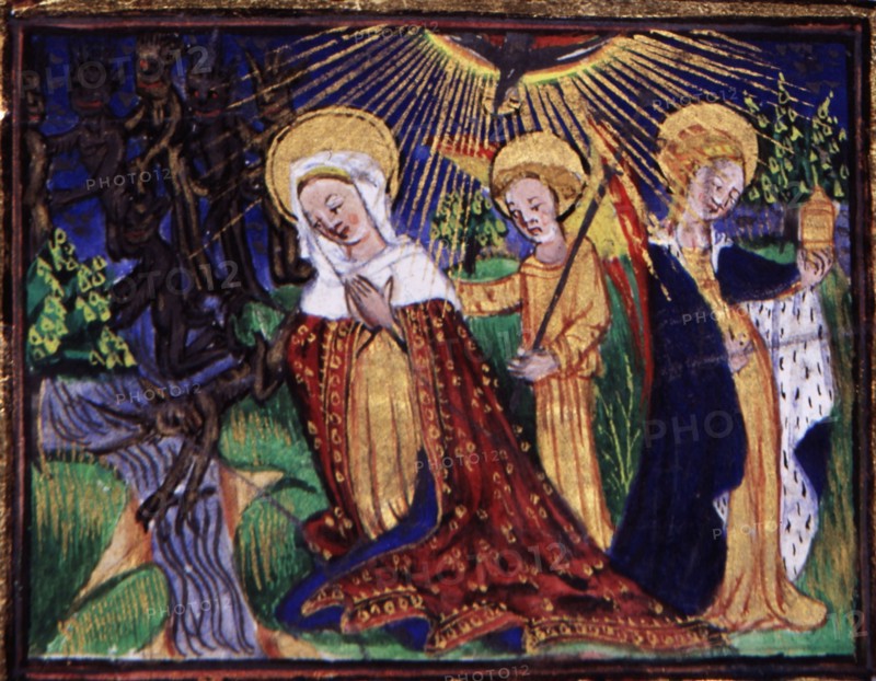 Manuscrit des Heures de Rohan-Montauban :  les Saintes Femmes