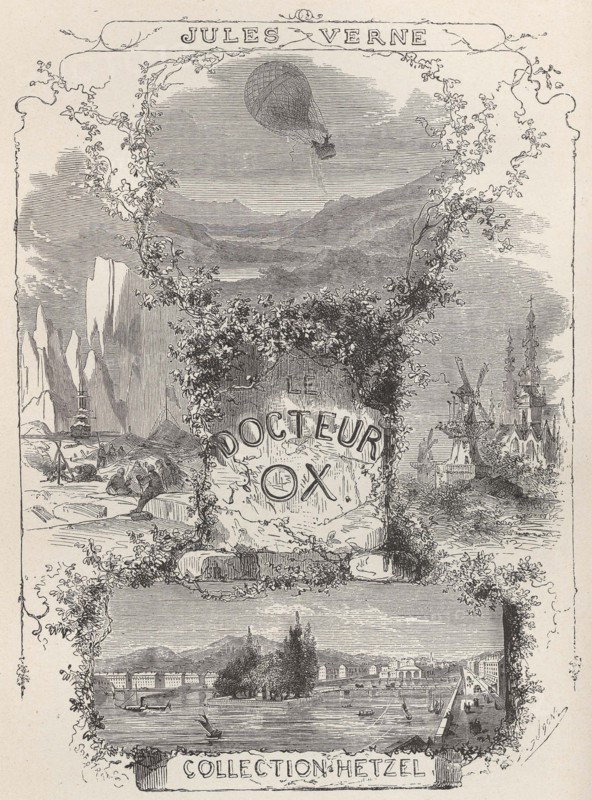 Jules Verne, "Le Docteur Ox", frontispice