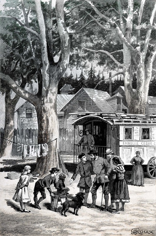 Jules Verne, 'César Cascabel', illustration