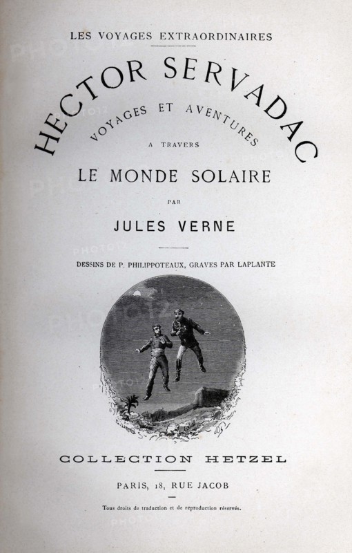 Jules Verne, 'Hector Servadac', flyleaf