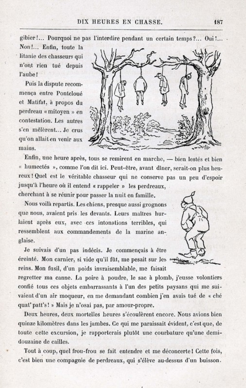 Jules Verne, "Dix heures en chasse", illustration