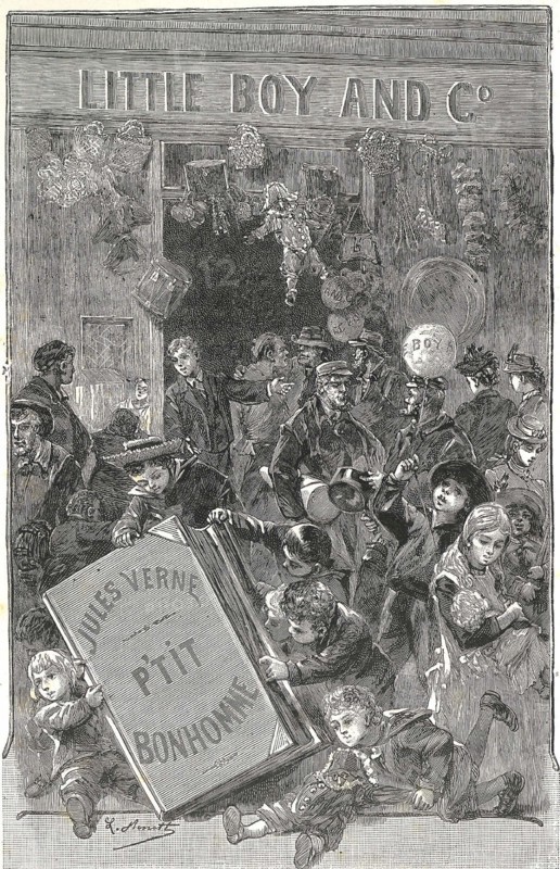 Jules Verne, Frontispiece of 'Foundling Mick'