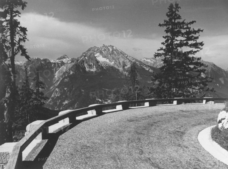 Le Nid d'Aigle (Berghof), résidence d'Adolf Hitler à Berchtesgaden : route d'accès.