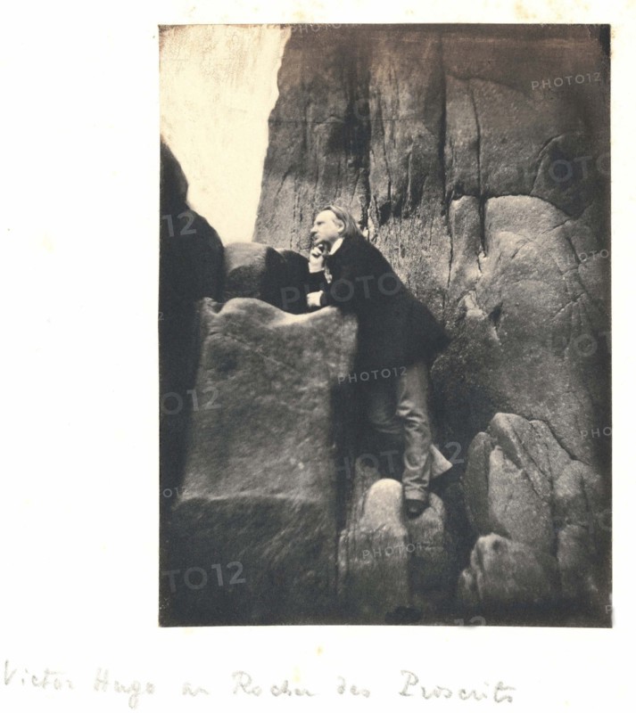 Victor Hugo au Rocher des Proscrits