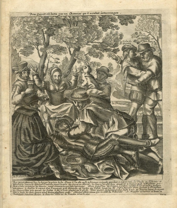 Les Aventures de Don Quichotte et Sancho Pansa. Illustration