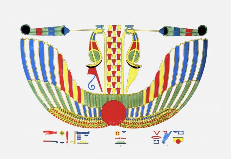 Le disque ailé, emblème de Thoth