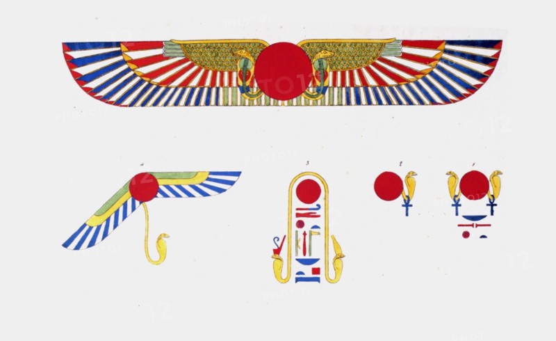 Le disque ailé, emblème de Thoth