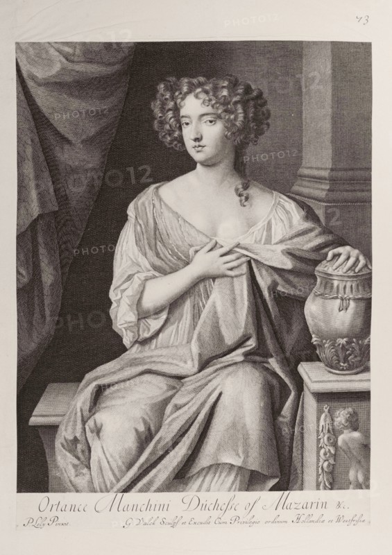 Edelinck, Lely (d'après) Lely, Hortense Mancini