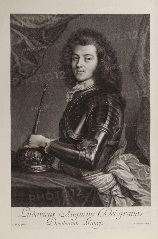 Drevet, (d'après) de Troy, Louis Auguste de Bourbon