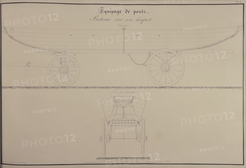 Traité d'artillerie : Bateau sur son haquet