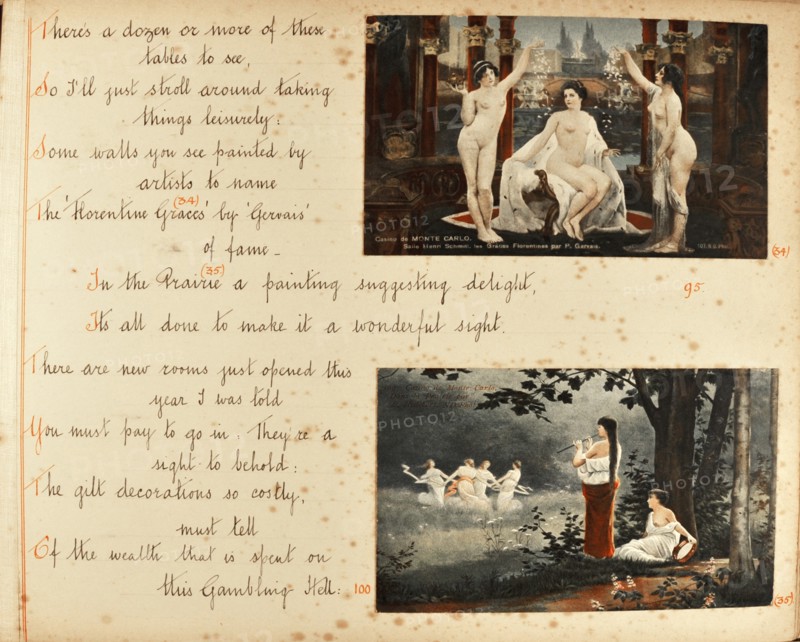Travel diaries of an English family in Monte Carlo in 1912