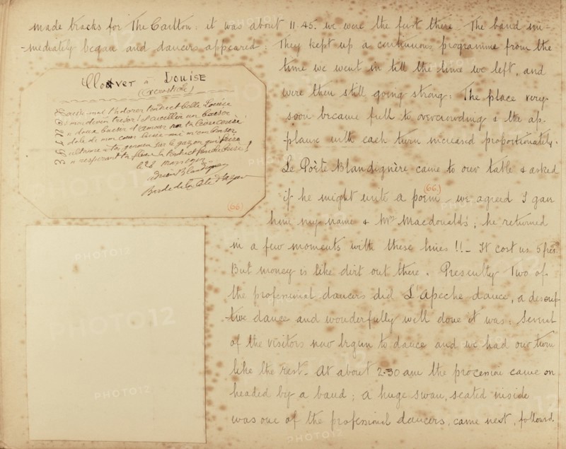 Travel diaries of an English family in Monte Carlo in 1912