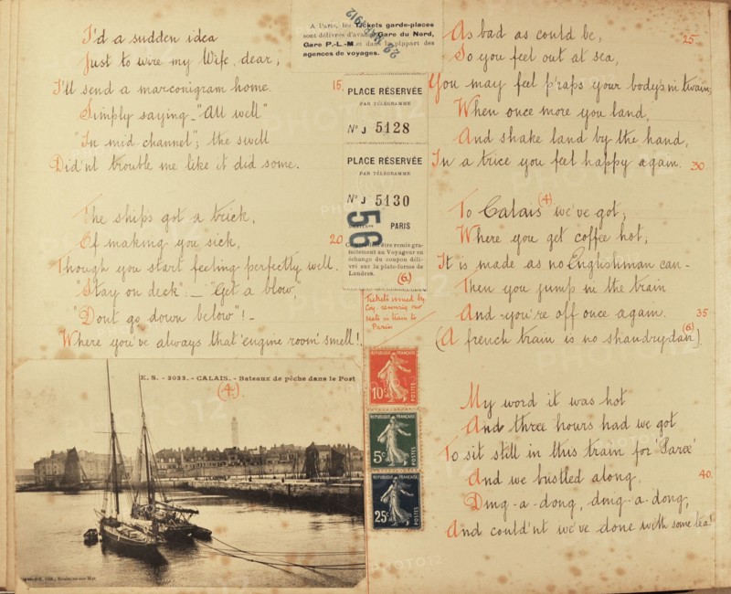 Travel diaries of an English family in Monte Carlo in 1912