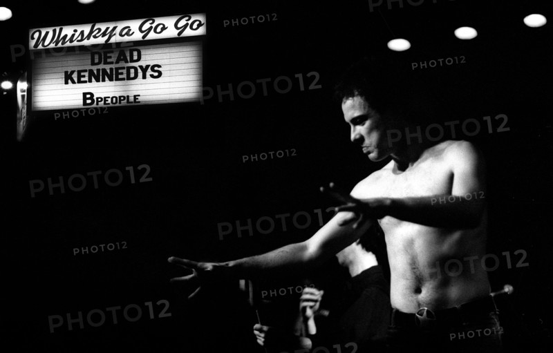 Jello Biafra on stage, 1980
