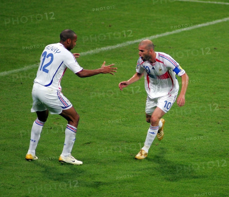 Zinedine Zidane et Thierry Henry