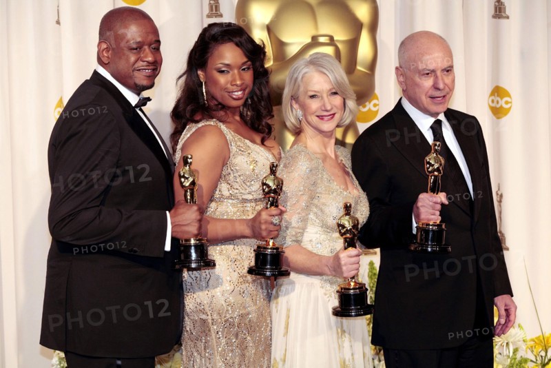 Forest Whitaker, Jennifer Hudson, Helen Mirren et Alan Arkin, 25 février 2007