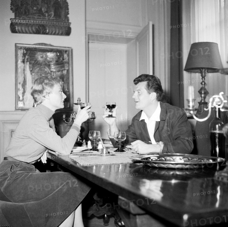 Michèle Morgan and Henri Vidal