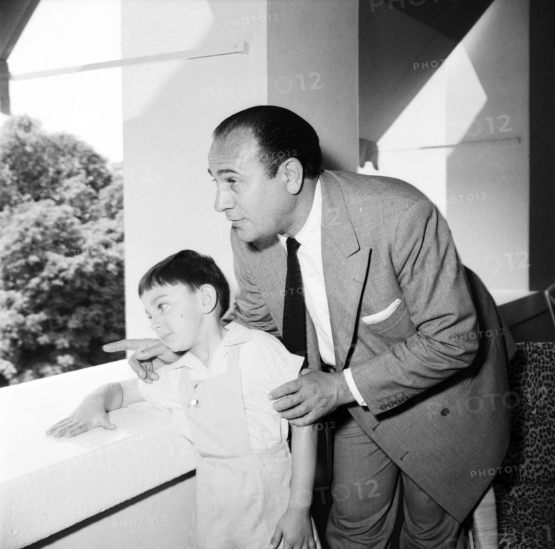 Tino Rossi with his son